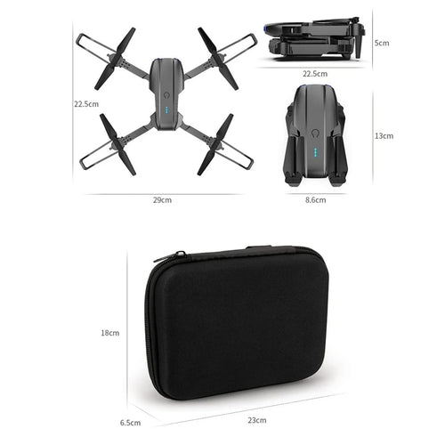Dron RC Portátil E-88 Con Cámara Dual