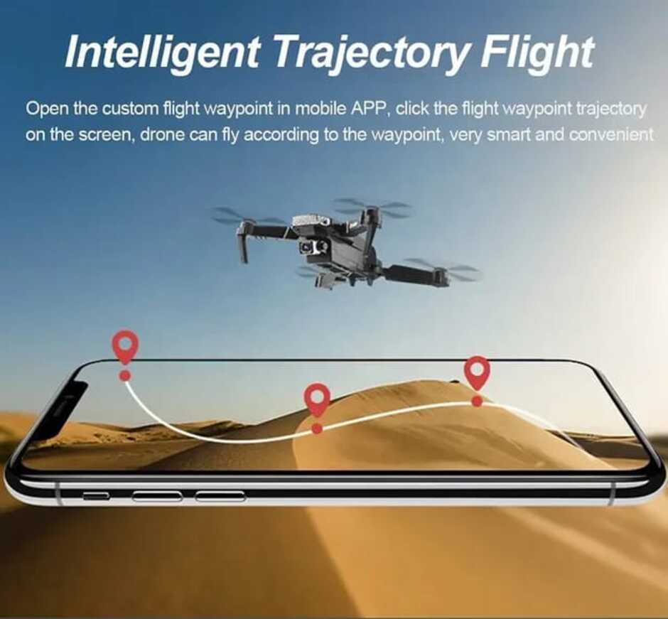 Dron RC Portátil E-88 Con Cámara Dual