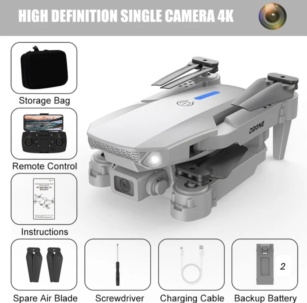 Dron RC Portátil E-88 Con Cámara Dual