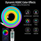Cinta Tira Led Luz Neon Rgb Manguera 5 M