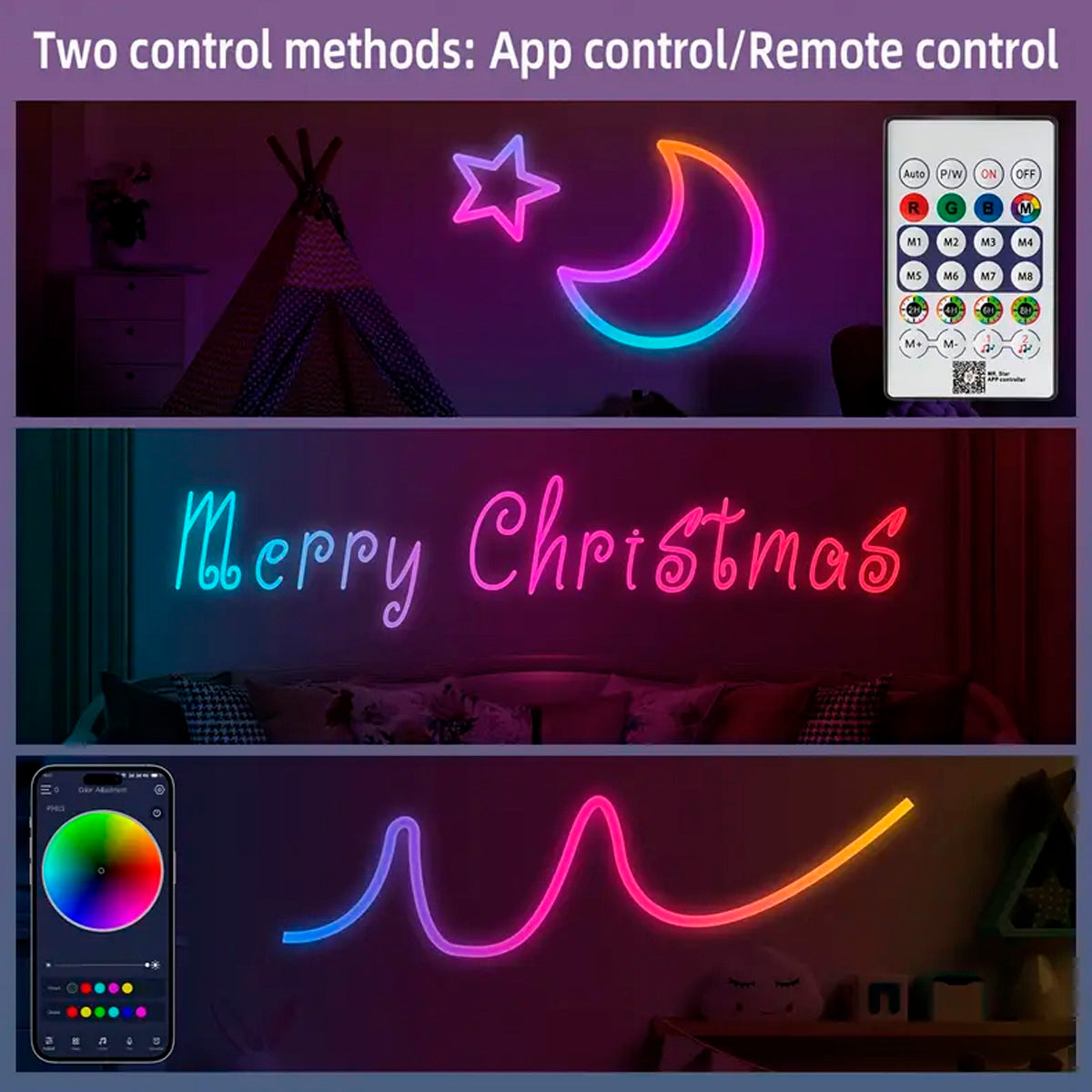 Cinta Tira Led Luz Neon Rgb Manguera 5 M