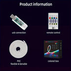 Cinta Tira Led Luz Neon Rgb Manguera 5 M