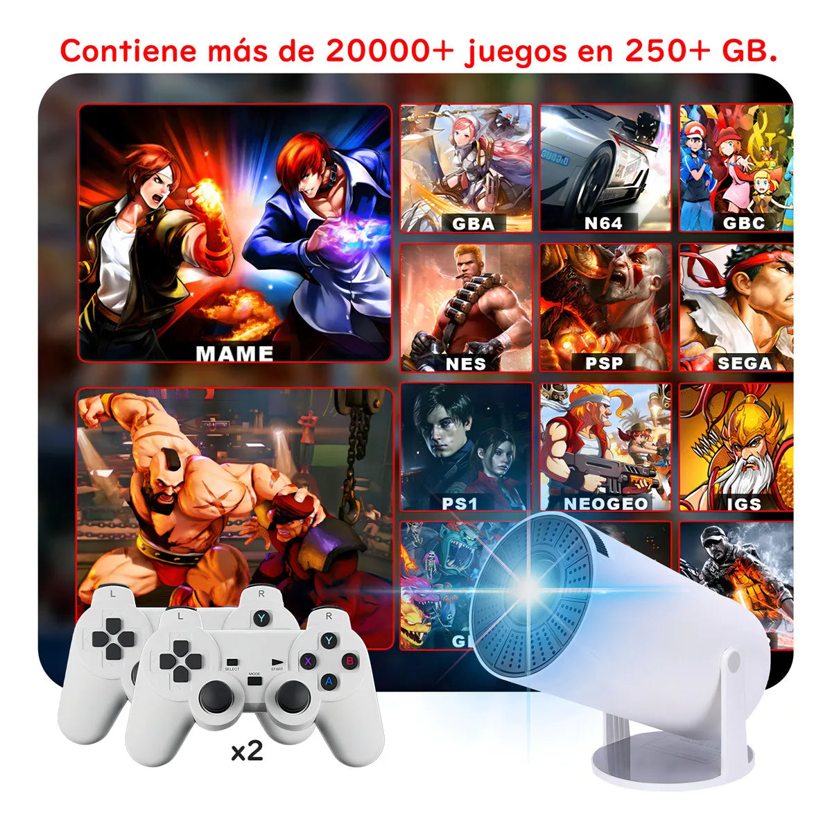 Proyector Con Juegos Ultra HD